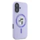 Karl Lagerfeld Silicone KC Heads MagSafe vāciņš iPhone 16 Plus lillā