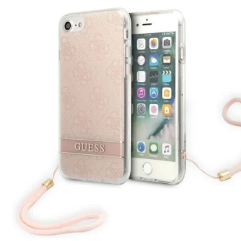Guess чехол для iPhone SE 2022 / SE 2020 / 7 / 8 4G Print Strap Розовый