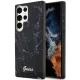 Guess Samsung Galaxy S23 Ultra S918 жесткий чехол Marble черный