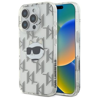 Karl Lagerfeld iPhone 16 Pro Max Case IML Choupette Head, Clear