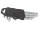 Imbus atslēgu un Torx komplekts 1.5-10mm, 9 gab., sudraba