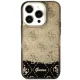 Guess iPhone 14 Pro vāciņš Liquid Glitter 4G Translucent, melns