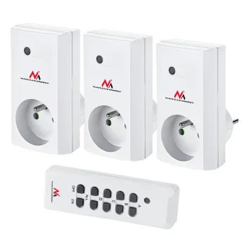 Maclean MCE153 Remote Control Sockets, 3 pcs