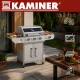 Kaminer Varen 4.0 Gāzes grils 3+1 13.5kW, Sudraba