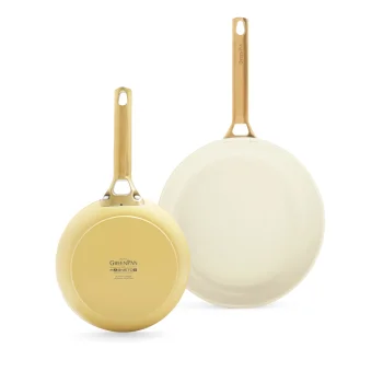 GreenPan Padova Reserve 2-Piece Frying Pan Set 20 and 26 cm, Yellow