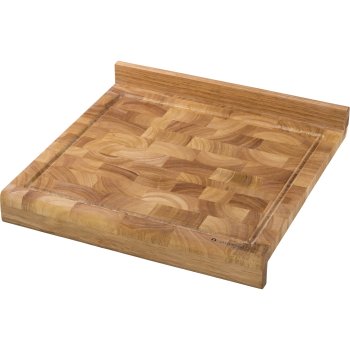 Zassenhaus Rubberwood Cutting Board with Stop Edge 39x39cm