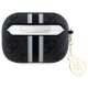 Чехол Guess для AirPods Pro 2 4G Printed Stripes Charm, черный