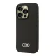 Силиконовый чехол Audi для iPhone 16 Pro, черный