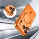 Tech-Protect MagFlex MagSafe Case for iPhone 17 Pro, Transparent/Orange