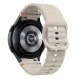 Tech-Protect Silicone Sport Strap for Samsung Galaxy Watch 4 / 5 / 6 / 7 / FE, Beige