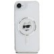 Чехол Karl Lagerfeld IML Metal Choupette Head MagSafe для iPhone 16e, Белый
