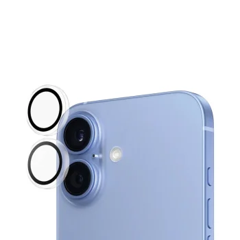 Защитное стекло для камеры Panzerglass Hoops iPhone 16 / 16 Plus, Прозрачное