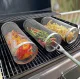 Корзина для гриля для овощей и мяса, 20 см, серебристая