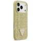 Guess Rhinestone Triangle Logo Case for iPhone 17 Pro - Gold