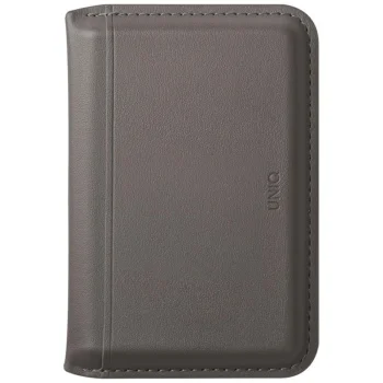 Магнитный картхолдер-подставка Uniq Lyden DS с RFID-защитой, серый