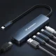 Wozinsky WHBC10Y4S 6-in-1 USB-C Hub, Aluminum, Gray