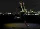 Adjustable reflective harness for running and cycling - black