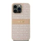 Чехол Dkny для iPhone 15 Pro Max Leather Mono Stripe & Metal Logo, розовый