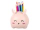 Kids LED Night Light with Organizer and Phone Stand, Pink