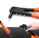 Hand Riveter Gun with 4 Nozzles and 36 Rivets, 2.4-4.8 mm