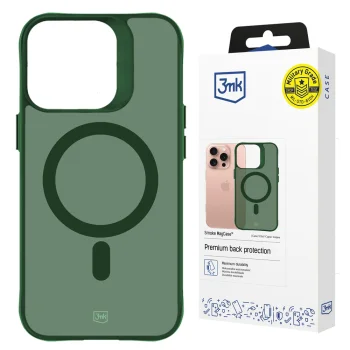 3mk Smoke MagCase vāciņš iPhone 16 Pro Max, Zaļš caurspīdīgs
