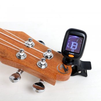 Pārnēsājams LCD digitālais elektroniskais skaņotājs hromatiskai basģitārai vijolei ukulele | Digital LCD...