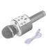Bērnu karaoke mikrofons bezvadu ar iebūvētu skaļruni WS-858, Sudraba | Karaoke microphone portable wireless speaker