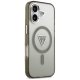 Чехол Guess IML Gradient Triangle Logo MagSafe для iPhone 17 — оливковый