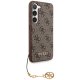 Guess Samsung Galaxy A35 Case 4G Charms Collection, Brown
