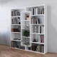Modernhome WYJ-400 grāmatu plaukts, 14 plaukti, balts