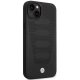 BMW iPhone 14 vāciņš Leather Seats Pattern Melns