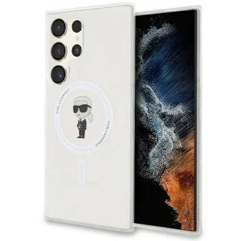 Karl Lagerfeld Samsung Galaxy S24 Ultra vāciņš IML Ikonik MagSafe, caurspīdīgs