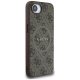 Чехол Guess 4G Ring Classic Logo MagSafe для Apple iPhone 16e, Коричневый
