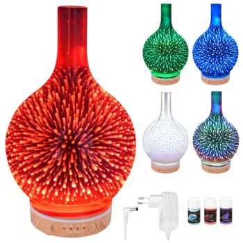 Ultraskaņas gaisa mitrinātājs un aromātu difuzors Zortiva 200 ml, RGB LED, brūns/bēšs
