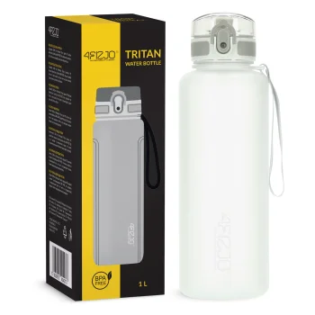 4FIZJO Sports Water Bottle 1L, Grey