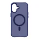 Чехол 3mk Smoke MagCase для iPhone 16 с MagSafe, полупрозрачный синий