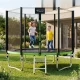 Садовый батут 4Fizjo CLASSIC 252 см (8FT) с защитной сеткой и лестницей,...