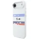 Чехол BMW M Silicon Horizontal Line MagSafe для iPhone Air, белый