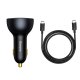 Baseus TZCCZM-0G USB-A / USB-C automašīnas lādētājs 160W PPS / QC 5 / PD - pelēks | Phone Car Charger