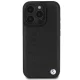 BMW iPhone 16 Pro Max чехол Leather Hot Stamp MagSafe, черный