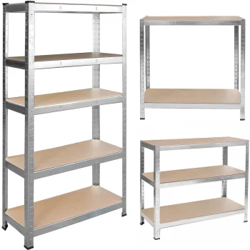 Металлический стеллаж Humberg 4850 205x120x45 см серебристый