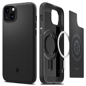 Spigen iPhone 15 Case Mag Armor MagSafe, Matte Black