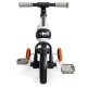 ECOTOYS 4-in-1 Kids Balance Bike with Pedals & Training Wheels, Black