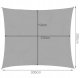 Gardlov 23162 Dārza Ūdensizturīgs Saulessargs Markīze Bura Nojume Tents 3x2m, Pelēks | Garden Patio Waterproof Sun...