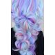 Kanekalon Synthetic Ombre Afro Braids for Hairstyles 60cm, Pink-Blue