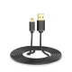 Кабель Ugreen USB - mini USB, 480 Мбит/с, 3 м, черный