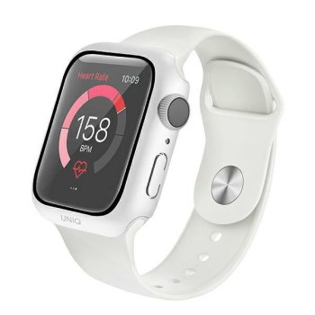 Apple Watch Series 4 / 5 / 6 / SE 44 mm Uniq Etui Nautic Cover Case, White | Vāciņš Maciņš Apvalks Grāmatiņa