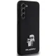 Чехол Karl Lagerfeld для Samsung Galaxy S24+ Silicone Karl&Choupette Metal Pin, черный