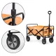 Folding garden and beach transport cart 100 kg, MultiGarden, orange