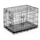 Pethaus Folding Metal Dog Crate with Bed for Small Dogs 75x45x54 cm PH-200